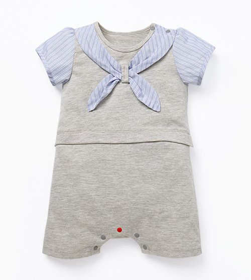 BABY 領巾造型連身包屁衣