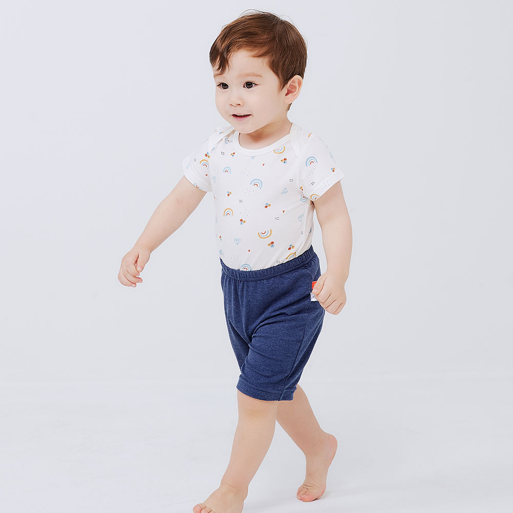 BABY Q彈純棉包屁衣(2入)-彩虹
