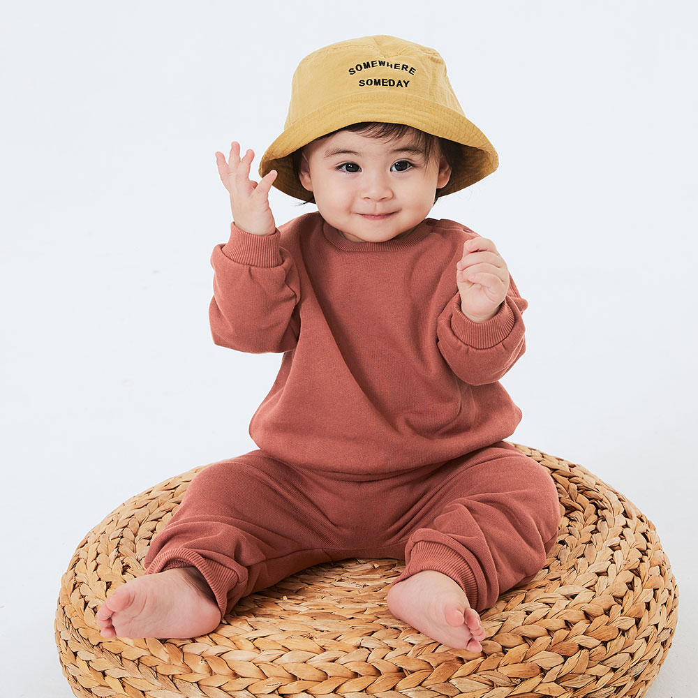 BABY 棉質毛圈鬆緊長褲
