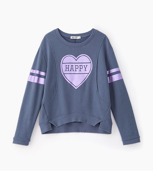 Happy燙箔哺乳大學T