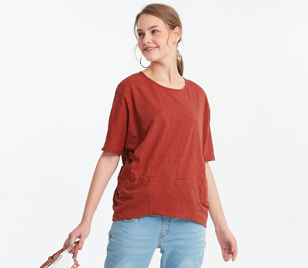 下襬抓褶孕哺罩衫 下襬抓褶孕哺罩衫