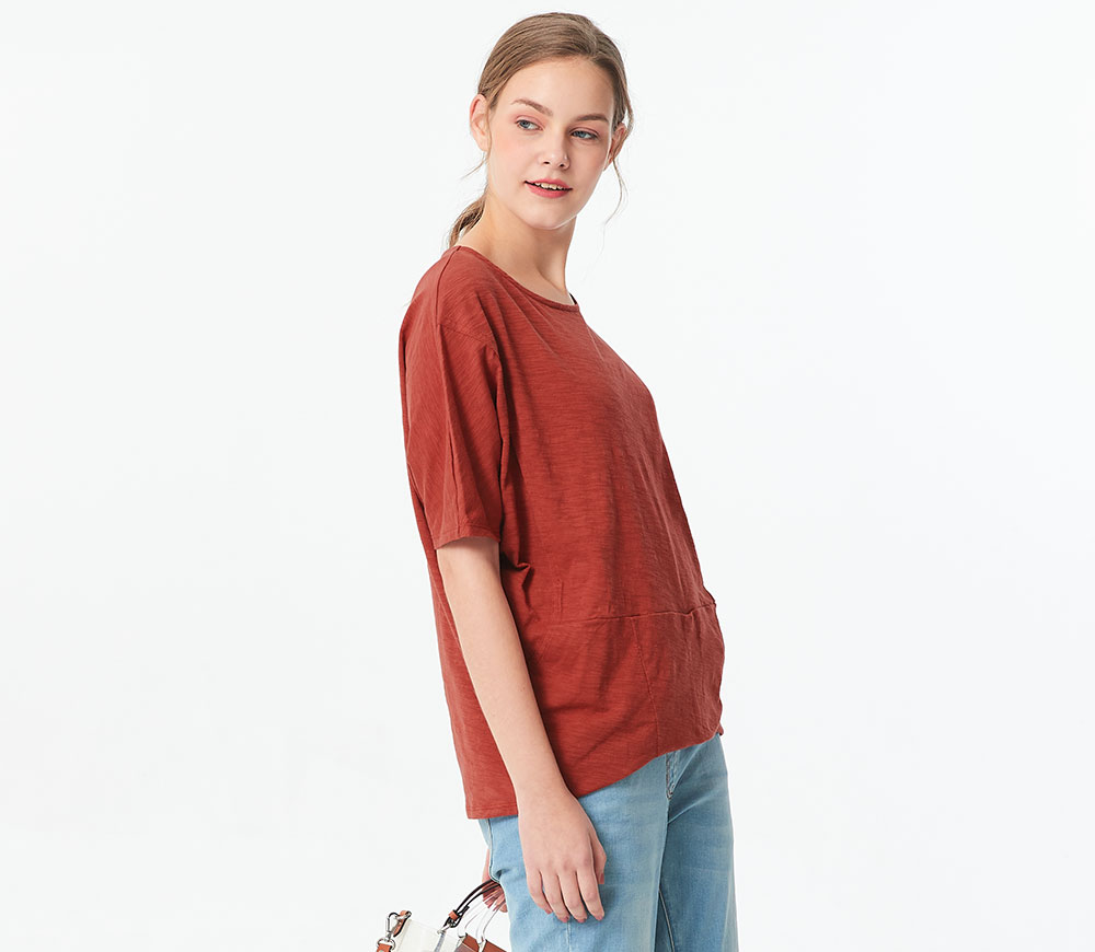 下襬抓褶孕哺罩衫 下襬抓褶孕哺罩衫