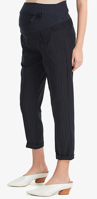 顯瘦反摺上班孕婦褲 顯瘦反摺上班孕婦褲