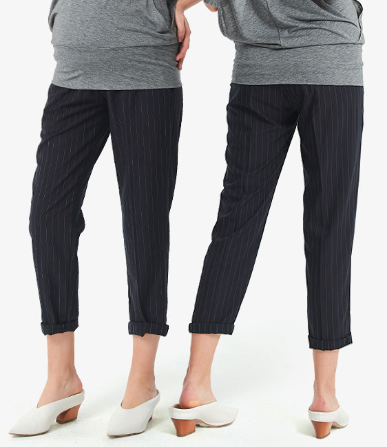 顯瘦反摺上班孕婦褲 顯瘦反摺上班孕婦褲