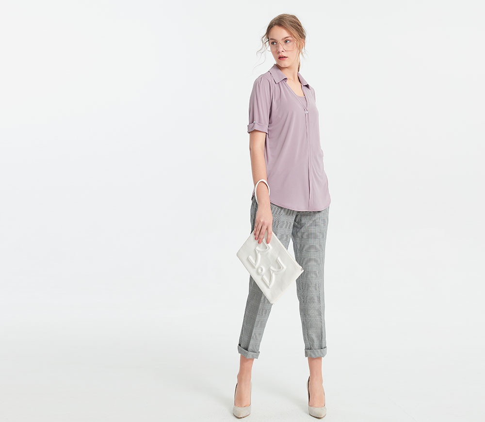 顯瘦反摺上班孕婦褲 顯瘦反摺上班孕婦褲