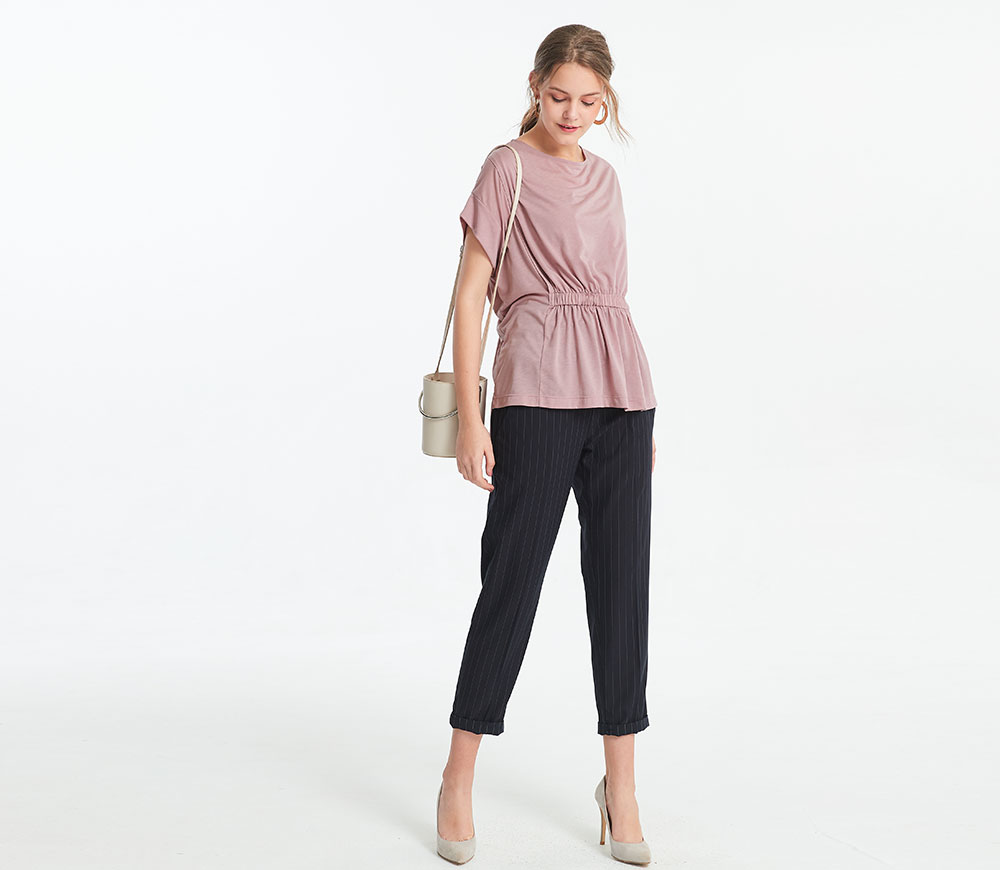 顯瘦反摺上班孕婦褲 顯瘦反摺上班孕婦褲