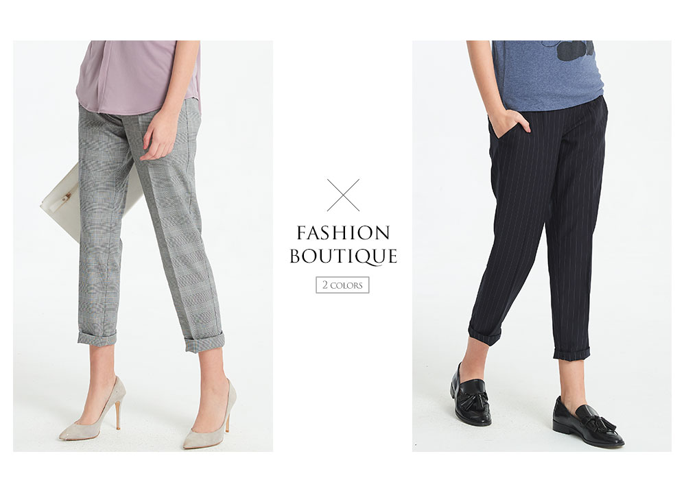 顯瘦反摺上班孕婦褲 顯瘦反摺上班孕婦褲