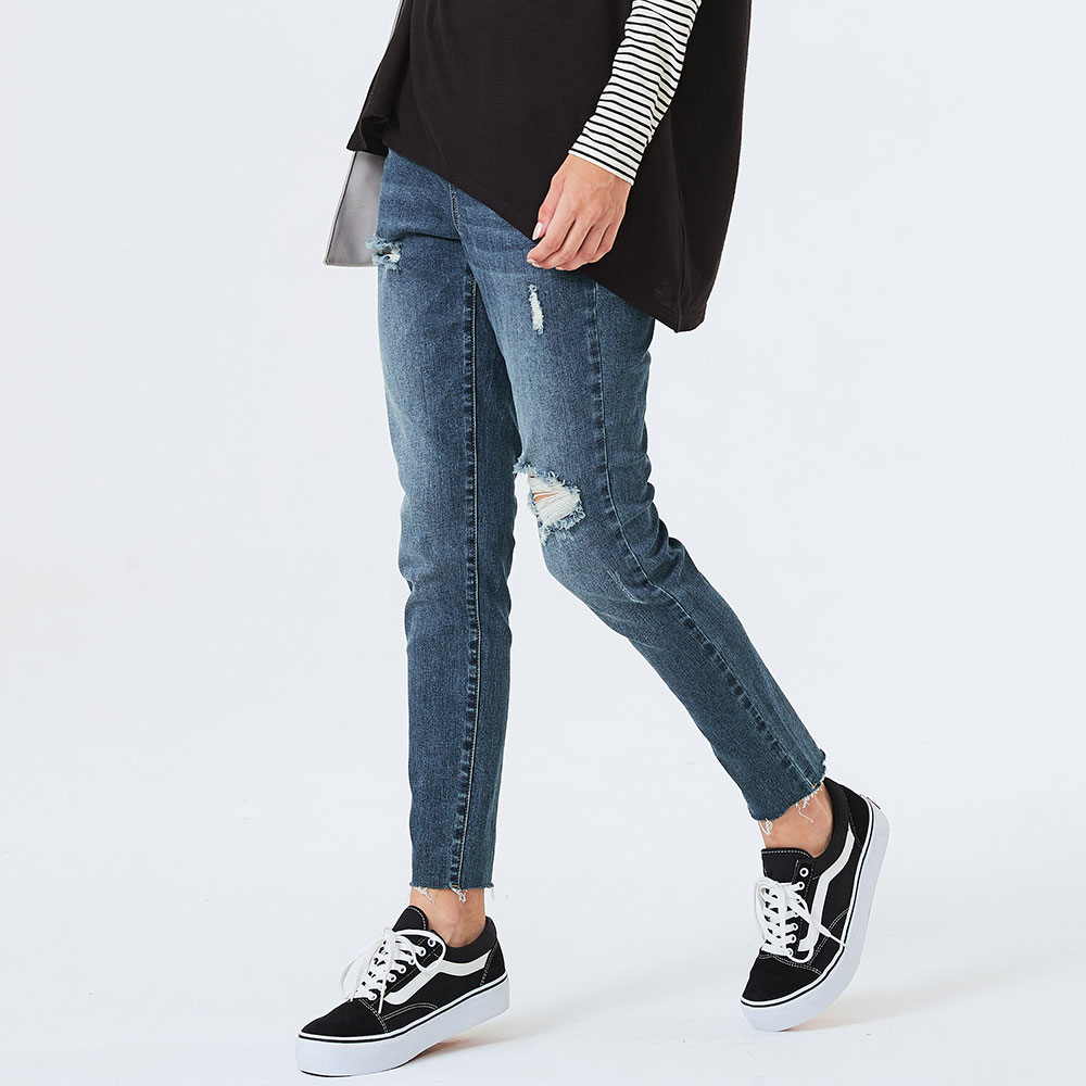 Maternity Jeans高彈力魔術肚皮托腹舒壓