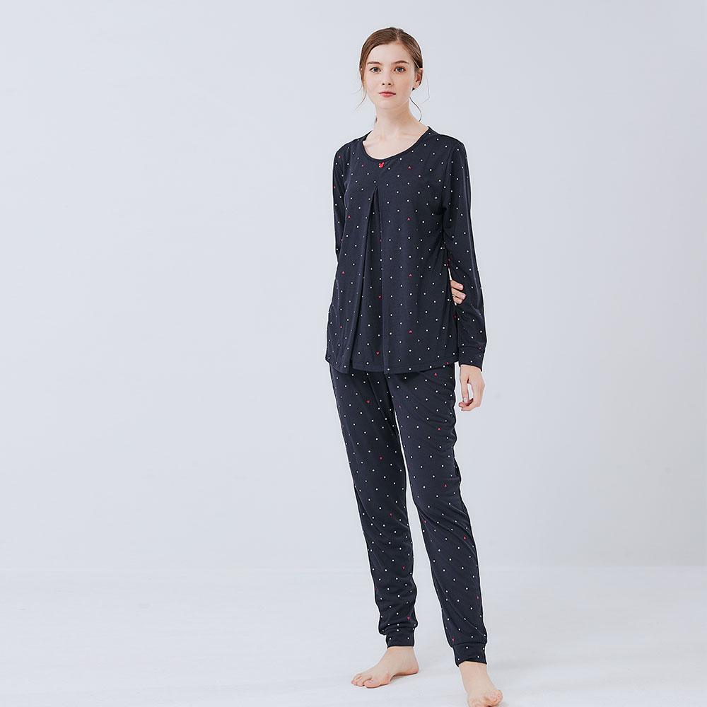 點點米奇頭孕哺居家服組(長袖+長褲)
