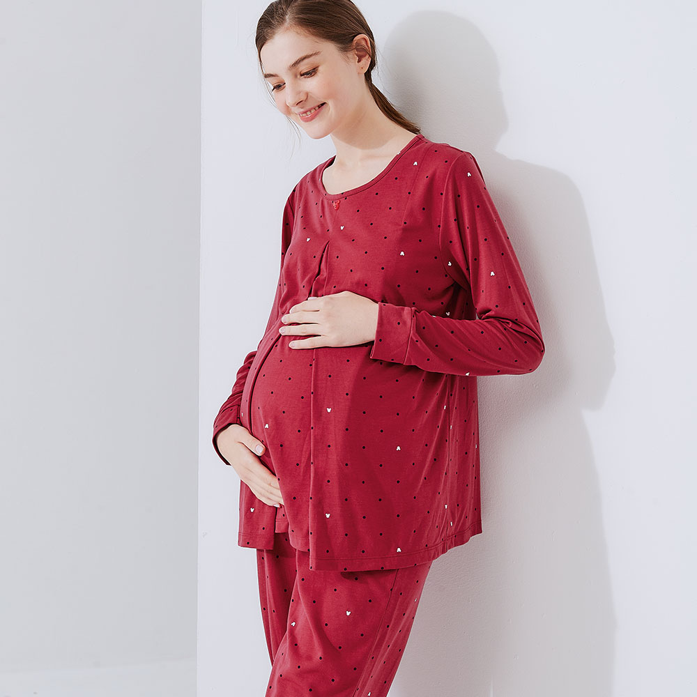 點點米奇頭孕哺居家服組(長袖+長褲)