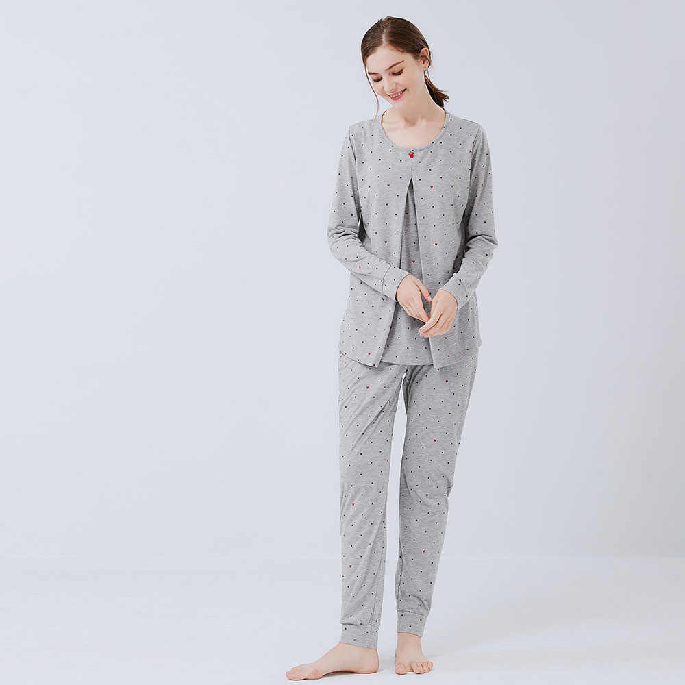 點點米奇頭孕哺居家服組(長袖+長褲)
