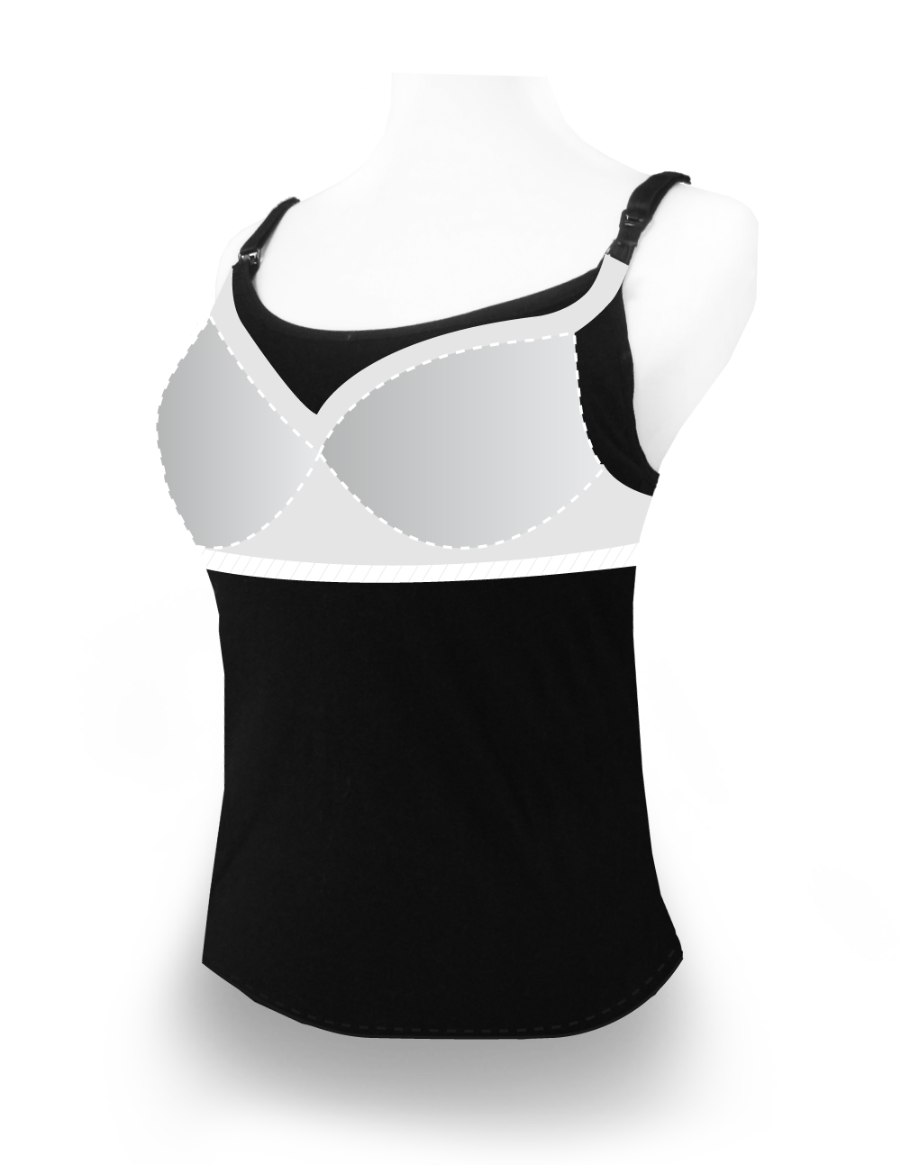 Bra Top 棉感孕哺乳洋裝