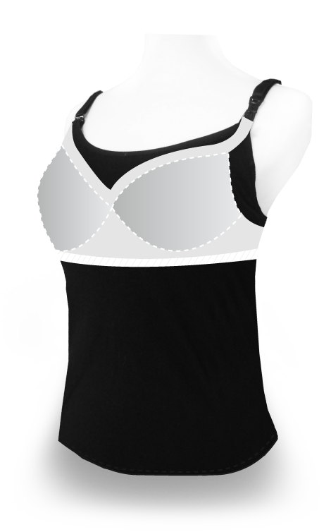 Bra Top 棉感孕哺乳洋裝 
